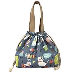 Unisex Synthetic Lunch Bag Character Animal Daily Polar bear Pink flower Pink cat cat and fishbone Lightinthebox