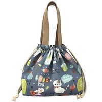 Unisex Synthetic Lunch Bag Character Animal Daily Polar bear Pink flower Pink cat cat and fishbone Lightinthebox - thumbnail