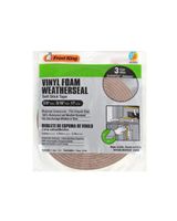 Frost King 3/8 x 3/16" x 17Ft. Brown Foam Weather Stripping Tape - thumbnail