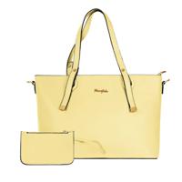 PARA JOHN Bella Tote Solid Fashionable Ladies Top-Handle Bags Handbags For Women Shoulder Crossbody Bag Yellow