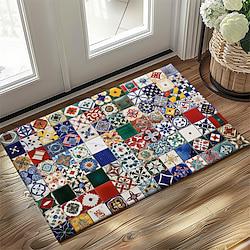 Bohemian Geometric Doormat Kitchen Mat Floor Mat Non-Slip Area Rug Oil Proof Rug Indoor Outdoor Mat Bedroom Decor Bathroom Mat Entrance Entryway Rug Lightinthebox