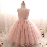 Girls Rhinestones Bridesmaid Dress - thumbnail