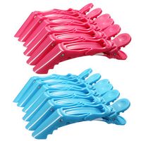 6Pcs Crocodile Hairdressing Sectioning Clamps Hair Clips Hairpin Grip Salon Tool