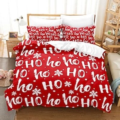 Christmas Xmas Santa Claus Bedding Set Duvet Cover Set, 8 Pieces Comforter Cover With Zipper Closure Soft Microfiber Festival Bedding Gifts Christmas Decoration For Home miniinthebox Christmas Xmas Santa Claus Bedding Set Duvet Cover Set, 8 Pieces Comforter Cover With Zipper Closure Soft Microfiber Festival Bedding Gifts Christmas Decoration For Home miniinthebox