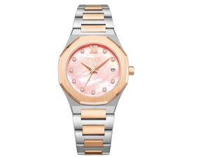 Ecstacy Womens Analog Rose Gold Mop Dial Watch E22501kbkkm