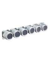 MasterClass Stainless Steel Six Jar Magnetic Spice Rack 43 x 7.5 x 6 cm MasterClass Stainless Steel Six Jar Magnetic Spice Rack 43 x 7.5 x 6 cm