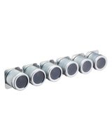 MasterClass Stainless Steel Six Jar Magnetic Spice Rack 43 x 7.5 x 6 cm - thumbnail