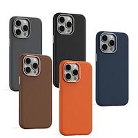 Phone Case For iPhone 15 Pro Max Plus iPhone 14 13 12 Pro Max Plus Back Cover With Magsafe Support Wireless Charging Shockproof Retro TPU PU Leather Lightinthebox