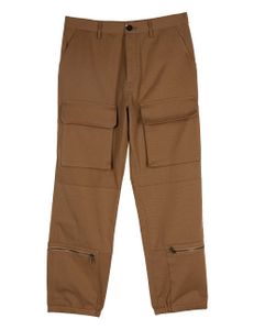 Heavy Twill Cargo Trousers - Brown