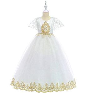 Princess Cosplay Costume Costume Girls' Movie Cosplay Wedding Christmas White Dress Christmas Halloween Children's Day Polyester / Cotton miniinthebox
