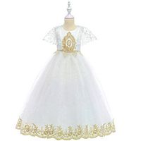 Princess Cosplay Costume Costume Girls' Movie Cosplay Wedding Christmas White Dress Christmas Halloween Children's Day Polyester / Cotton miniinthebox - thumbnail