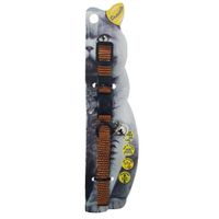 Swooosh Simple & Calm Nylon Pure Safe Cat Collar - Brown