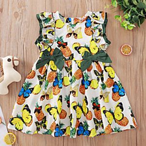 [90-130cm] sweet bow print round neck skirt Lightinthebox