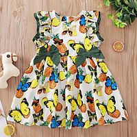 [90-130cm] sweet bow print round neck skirt Lightinthebox - thumbnail