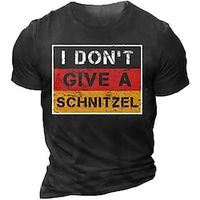 Men's Unisex T shirt 3D Print Graphic Prints Letter Crew Neck Street Daily Print Short Sleeve Tops Casual Designer Big and Tall Papa T Shirts Black miniinthebox - thumbnail
