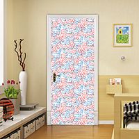 2pcs Self-adhesive Creative Red And Blue Letter Door Stickers For Living Room Diy Decoration Home Waterproof Wall Stickers miniinthebox - thumbnail