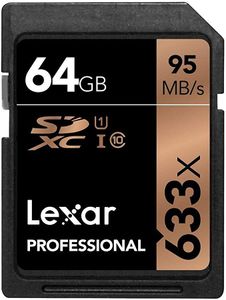 Lexar 64GB Professional SD Memory Card For Cameras 633X SD Card, B07MT41DKM