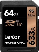 Lexar 64GB Professional SD Memory Card For Cameras 633X SD Card, B07MT41DKM