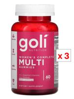 Goli Nutrition Women's Complete Multi Gummies, 60 Pcs (Pack Of 3)