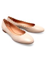 Leather Ballerinas - Beige - thumbnail