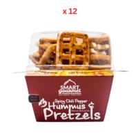 Smart Gourmet Spicy Chilli Pepper Hummus and Pretzels, 12X140G