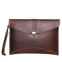 Men's Clutch Wristlet Wallet Nappa Leather Cowhide Tassel Zipper Daily Coffee Lightinthebox - thumbnail