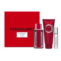 Salvatore Ferragamo Ferragamo Red Leather 3Pcs (M) Edp 100Ml + Edp 10Ml + Shampoo & Shower Gel 100Ml Set