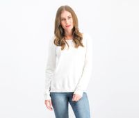 Womens Strappy-Back Sweater  Ivory - thumbnail