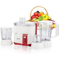 Geepas 4-in-1 Food Processor | 2 Speed with Pulse Control | Stainless Steel Filter and Blade | White | GSB9890