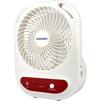 Sonashi 6-Inch Rechargeable Mini Fan w/Three Adjustable Speed, SRF-607N