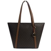 Michael Kors Large Pratt Brown Shoulder Zip Tote Bag - 29753