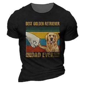 Men's Unisex T shirt 3D Print Dog Graphic Prints Crew Neck Street Daily Print Short Sleeve Tops Casual Designer Big and Tall Sports Black Gray Army Green Lightinthebox