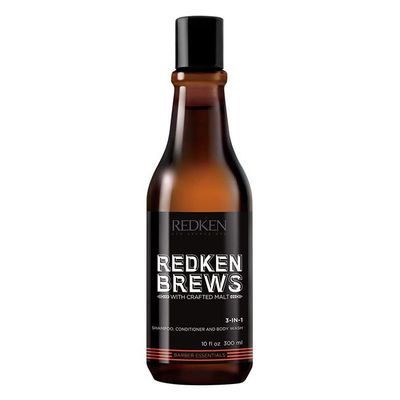 Redken Brews 3-in-1 Shampoo, Conditioner and Body Wash 300ml