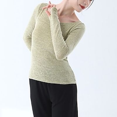 Activewear Top Pure Color Splicing Women's Performance Training Long Sleeve High Polyester Lightinthebox