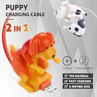 Funny Humping Dog Fast Charger Cable Mini Cable Charger 1M Charging Line Cute Micro USB Cable Fast Charging Cable For Iphone miniinthebox