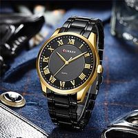 CURREN Men Quartz Watch Fashion Casual Business Sport Analog Wristwatch Waterproof Stainless Steel Watch Male Clock miniinthebox - thumbnail