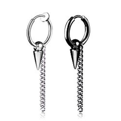 Men's Earrings Classic Mini Earrings Jewelry Black / Gold / Gray / Silver For Christmas Party Anniversary Carnival Festival 1pc miniinthebox