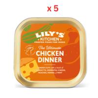 Lily's Kitchen The Ultimate Chicken Dinner Wet Dog Food - 150G Pack Of 5 Lily's Kitchen The Ultimate Chicken Dinner Wet Dog Food - 150G Pack Of 5