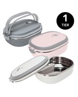 Simplify Oblong 1 Tier Stainless Steel Insulated Lunch Box 30Oz 1 Piece Simplify Oblong 1 Tier Stainless Steel Insulated Lunch Box 30Oz 1 Piece