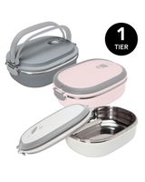 Simplify Oblong 1 Tier Stainless Steel Insulated Lunch Box 30Oz 1 Piece - thumbnail