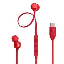 JBL TUNE USB-C Wired Hi-Res In-Ear Headphones, Red JBLT310CRED