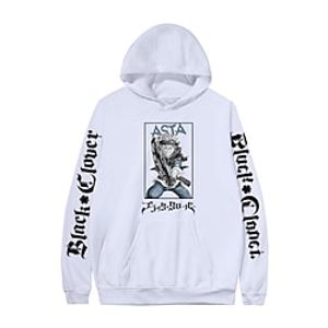 Inspired by Black Clover Asta Hoodie Cartoon Manga Anime Front Pocket Graphic Hoodie For Men's Women's Unisex Adults' Hot Stamping 100% Polyester miniinthebox