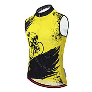 21Grams Men's Sleeveless Cycling Jersey Cycling Vest Summer Black / Yellow Blue Green Bike Vest / Gilet Jersey Mountain Bike MTB Road Bike Cycling Anatomic Design Quick Dry Moisture Wicking Sports miniinthebox