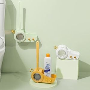 2PC Toilet Brush With No Dead Corners For Household Use 2023 New Wall Mounted Toilet Brush Bathroom Cleaning And Toilet Cleaning Set All In One miniinthebox
