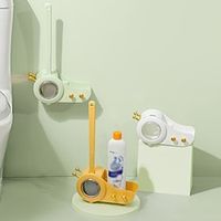 2PC Toilet Brush With No Dead Corners For Household Use 2023 New Wall Mounted Toilet Brush Bathroom Cleaning And Toilet Cleaning Set All In One miniinthebox - thumbnail