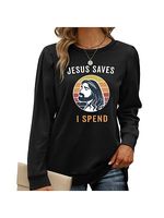 I Saw That Jesus Funny Christian Apparel Trendy Women's Sweatshirt Gift Tops