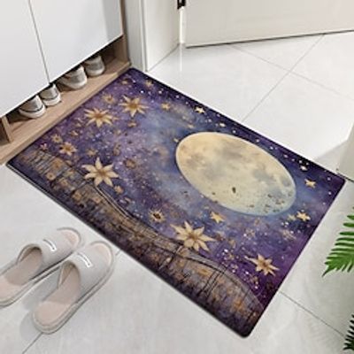 Purple Landscape Doormat Non-Slip Oil Proof Rug Indoor Outdoor Mat Bedroom Decor Bathroom Mat Entrance Rug Door Mat Lightinthebox