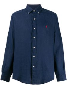 Ralph Lauren embroidered logo slim-fit shirt - Blue