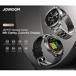 Joyroom JR-FV1 Smart Watch 1.43 inch Smartwatch Fitness Running Watch Bluetooth Pedometer Call Reminder Fitness Tracker Compatible with Android iOS Women Men Long Standby Hands-Free Calls Waterproof Lightinthebox