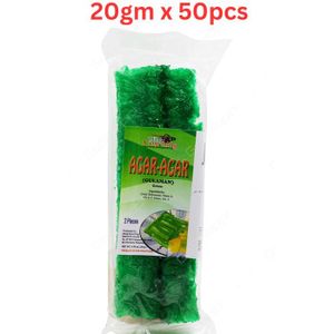 Aling Conching Agar-Agar Gulaman, Green - 20 Gm Pack Of 50 (UAE Delivery Only)